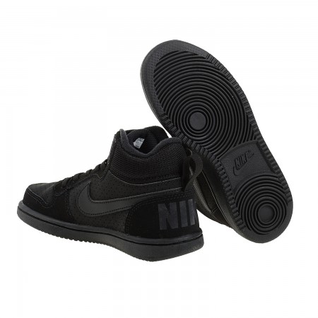 Μαύρο αθλητικό μποτάκι Nike Court Borough Mid Psv 870026-001